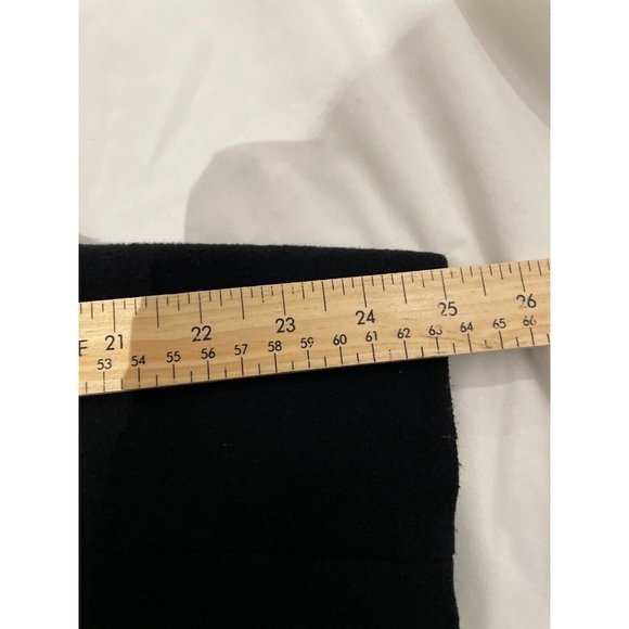 Mackage Womens Wool cashmere High Collar leather Trench Coat Black XS, no belt - Picture 14 of 16